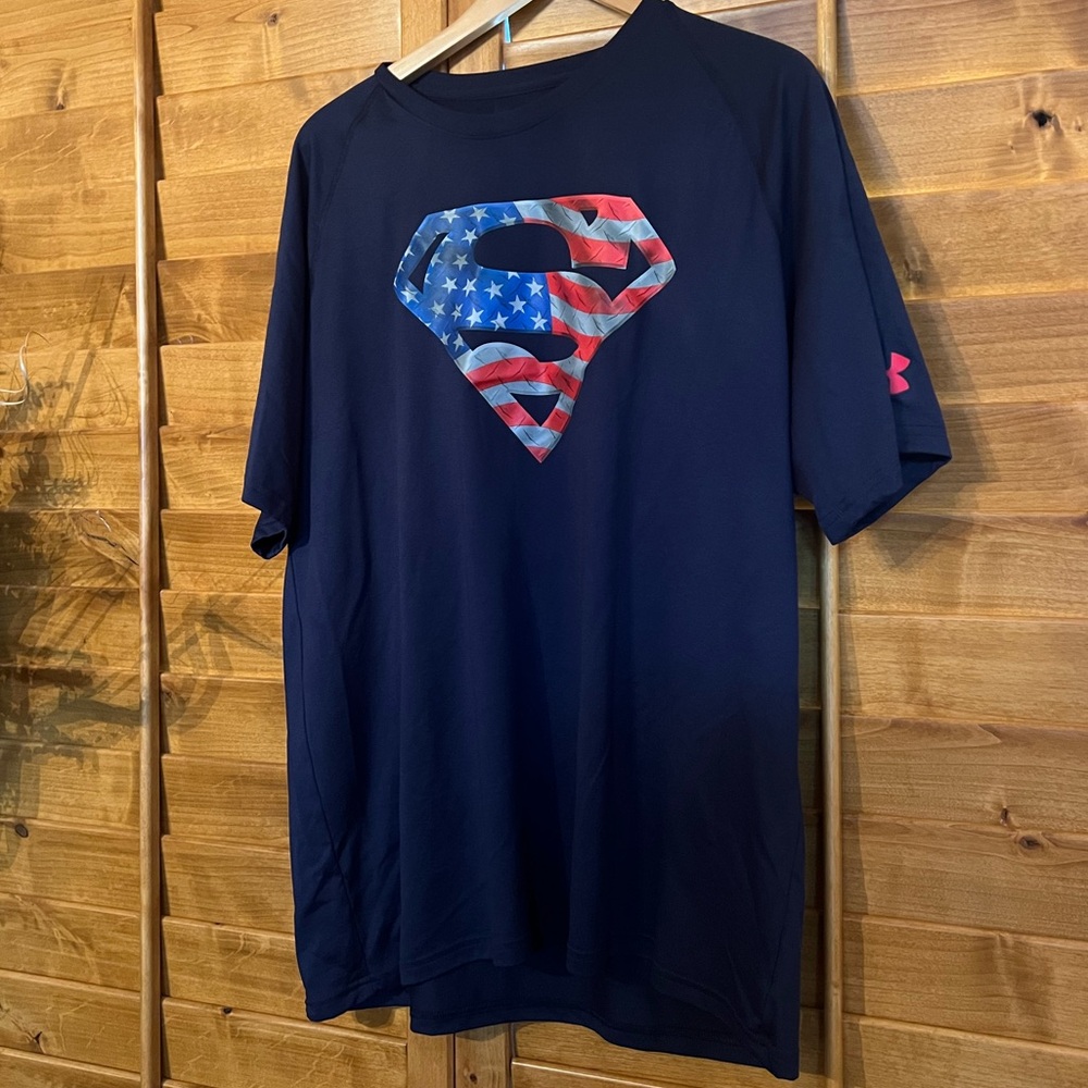 Under Armour Blue Short Sleeve Tee with Graphic Design